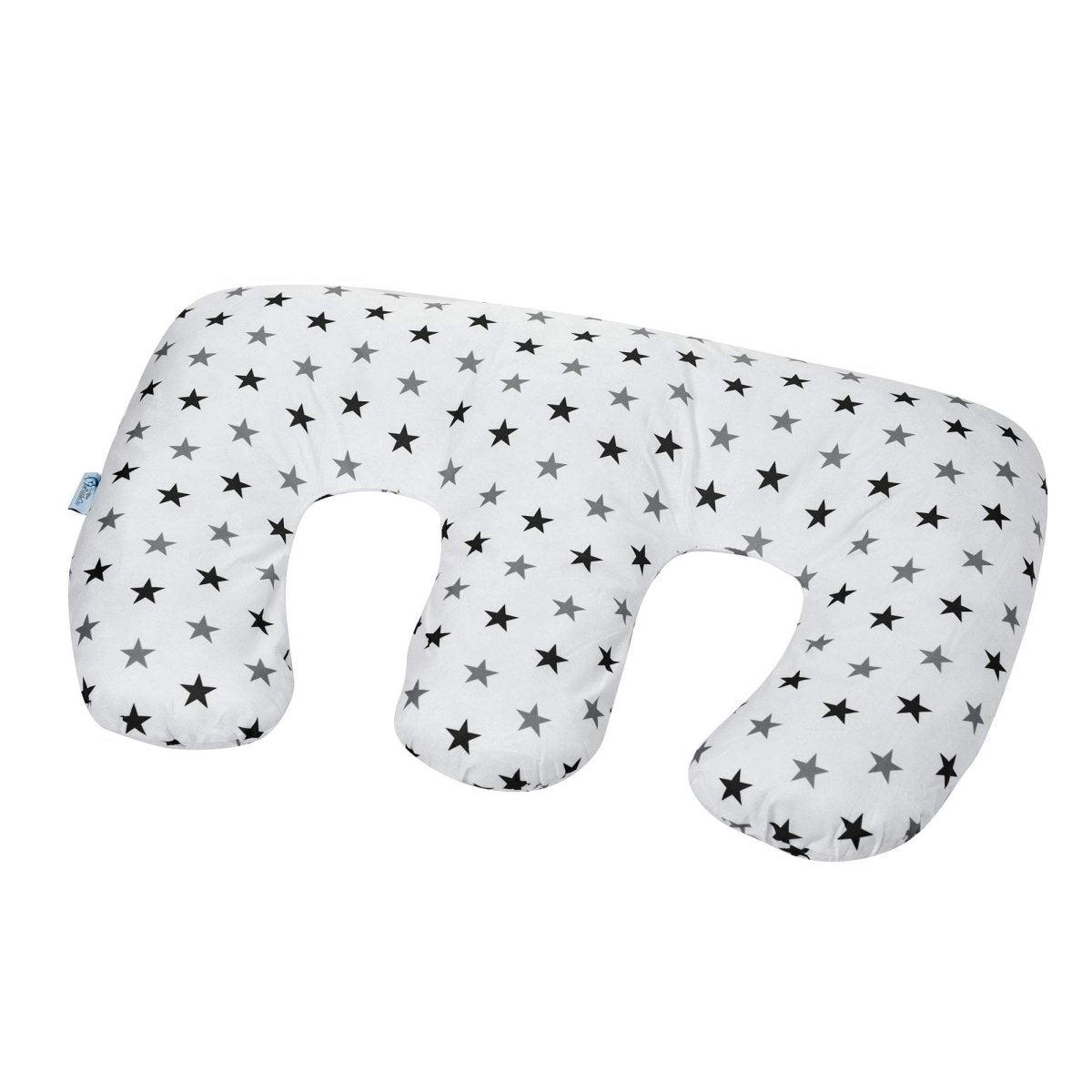 Twin Nursing Pillow by For Your Little One | Tandem Feeding - Silver Stars
