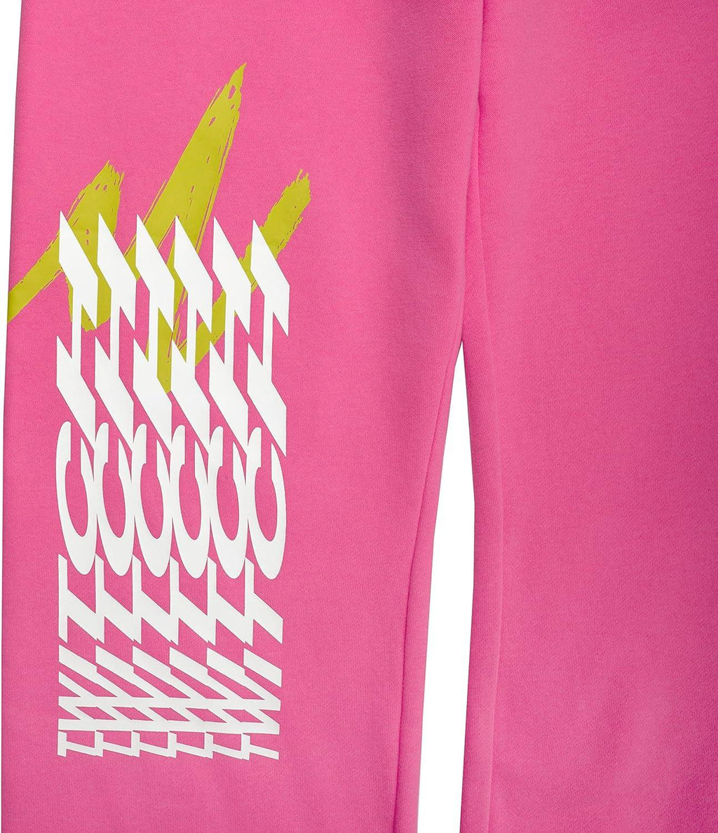 Twitch Unisex Fleece Jogger Sweatpants – Bright Pink – 2XL Size