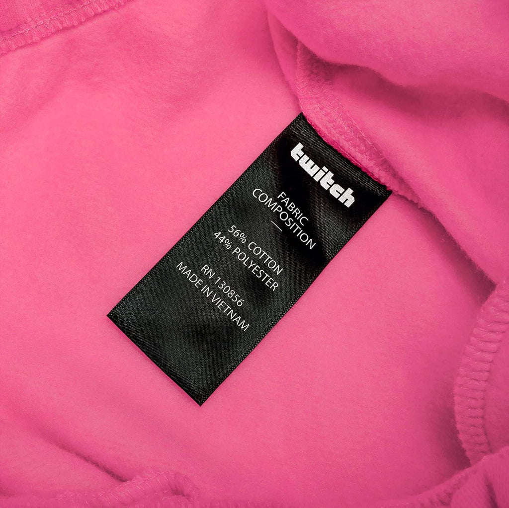 Twitch Unisex Fleece Jogger Sweatpants – Bright Pink – 2XL Size