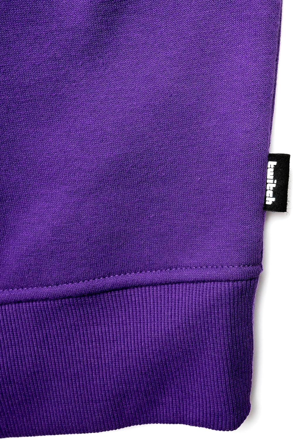Twitch Official Graphic Hoodie – Purple Unisex Cotton Blend Sweatshirt