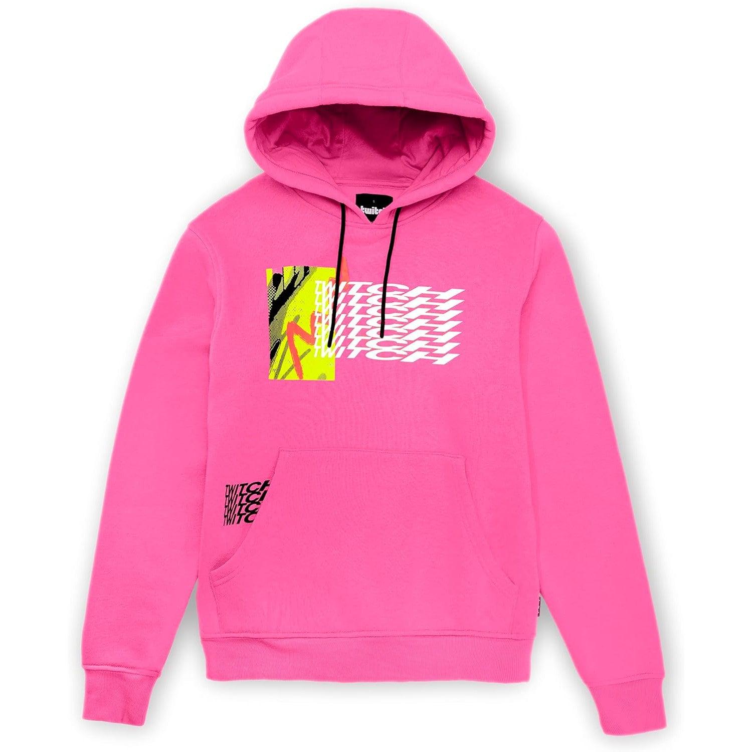 Twitch Official Pink Graphic Hoodie – Unisex Cotton Blend Sweatshirt