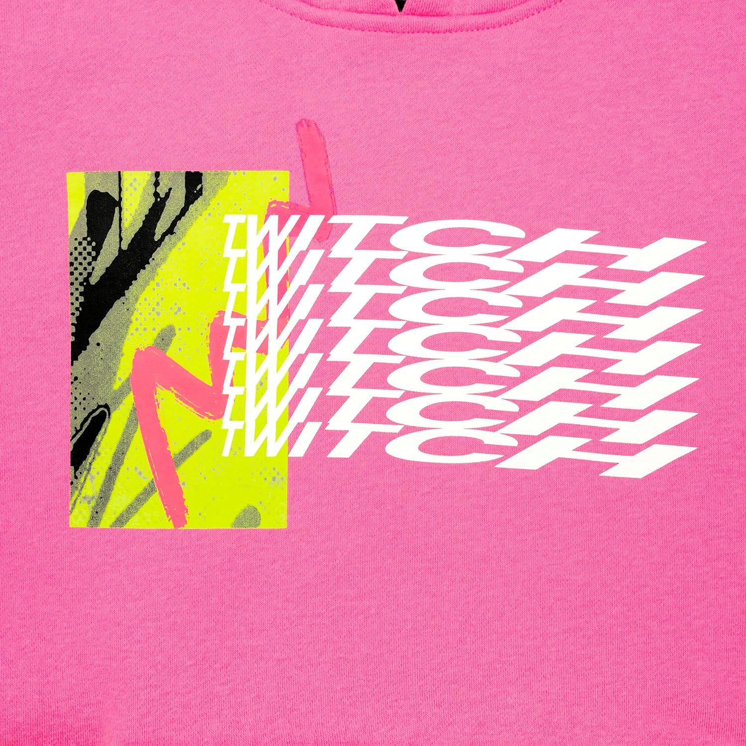 Twitch Official Pink Graphic Hoodie – Unisex Cotton Blend Sweatshirt