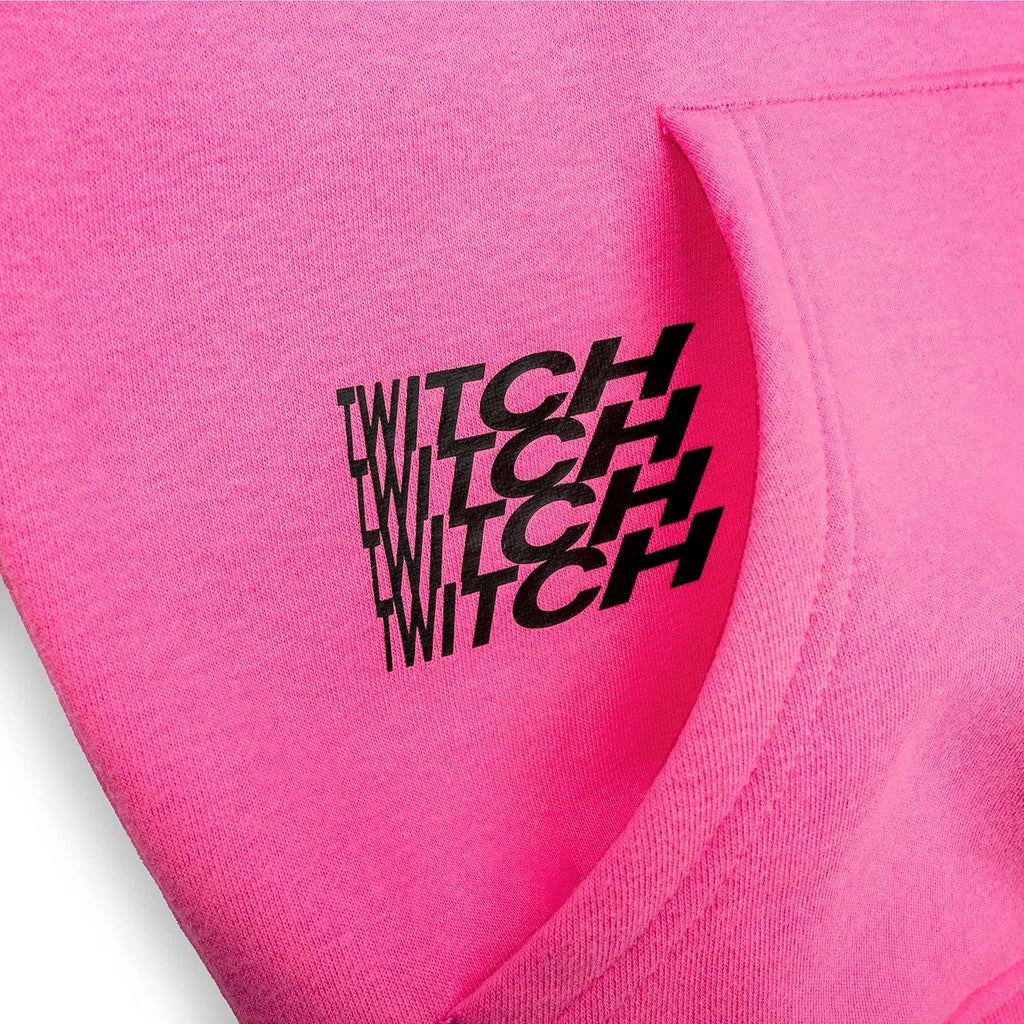Twitch Official Pink Graphic Hoodie – Unisex Cotton Blend Sweatshirt