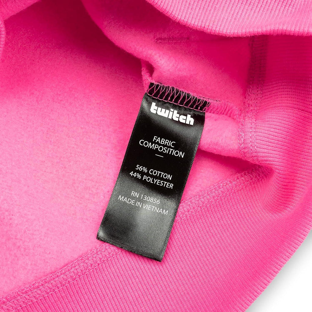 Twitch Official Pink Graphic Hoodie – Unisex Cotton Blend Sweatshirt