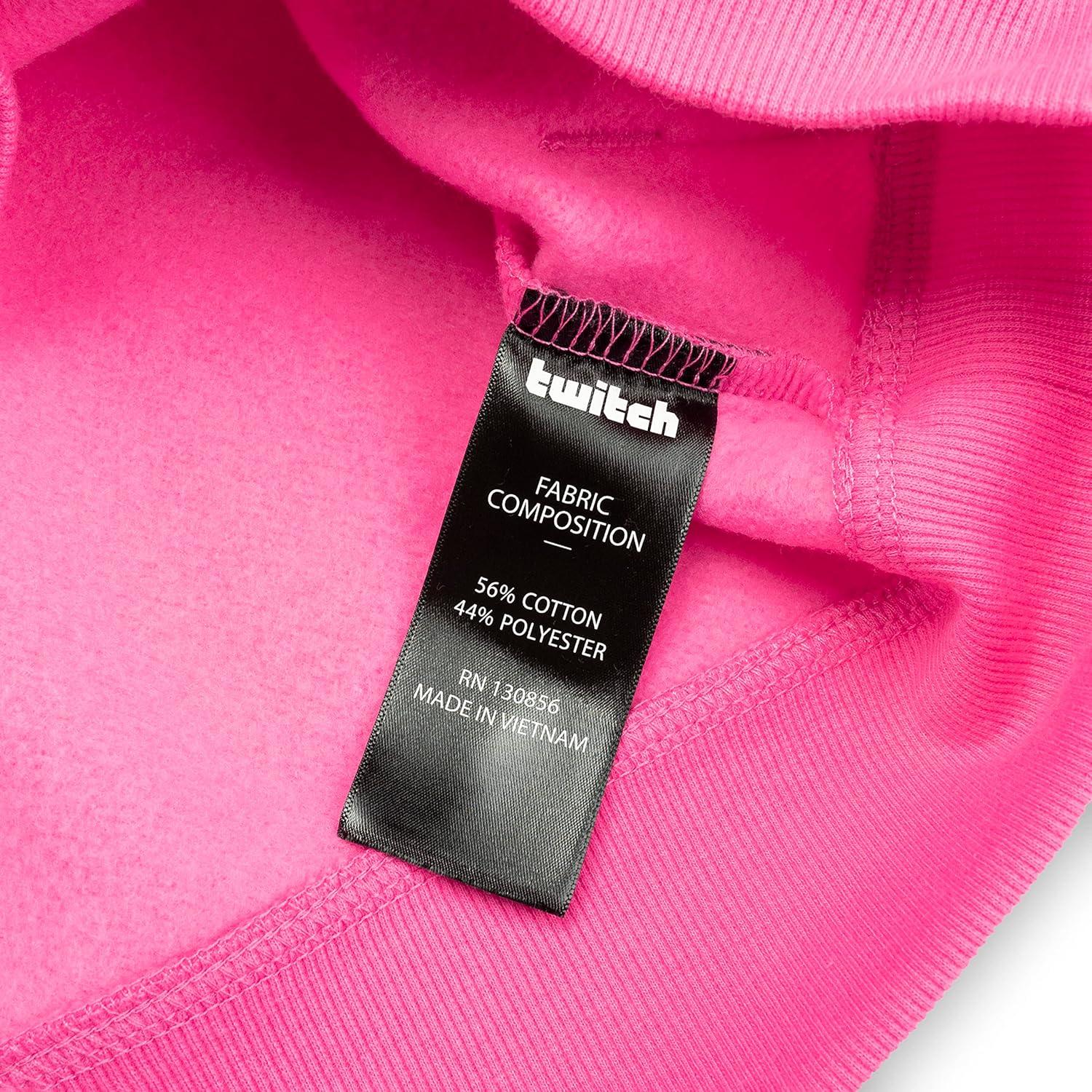 Twitch Official Pink Graphic Hoodie – Unisex Cotton Blend Sweatshirt