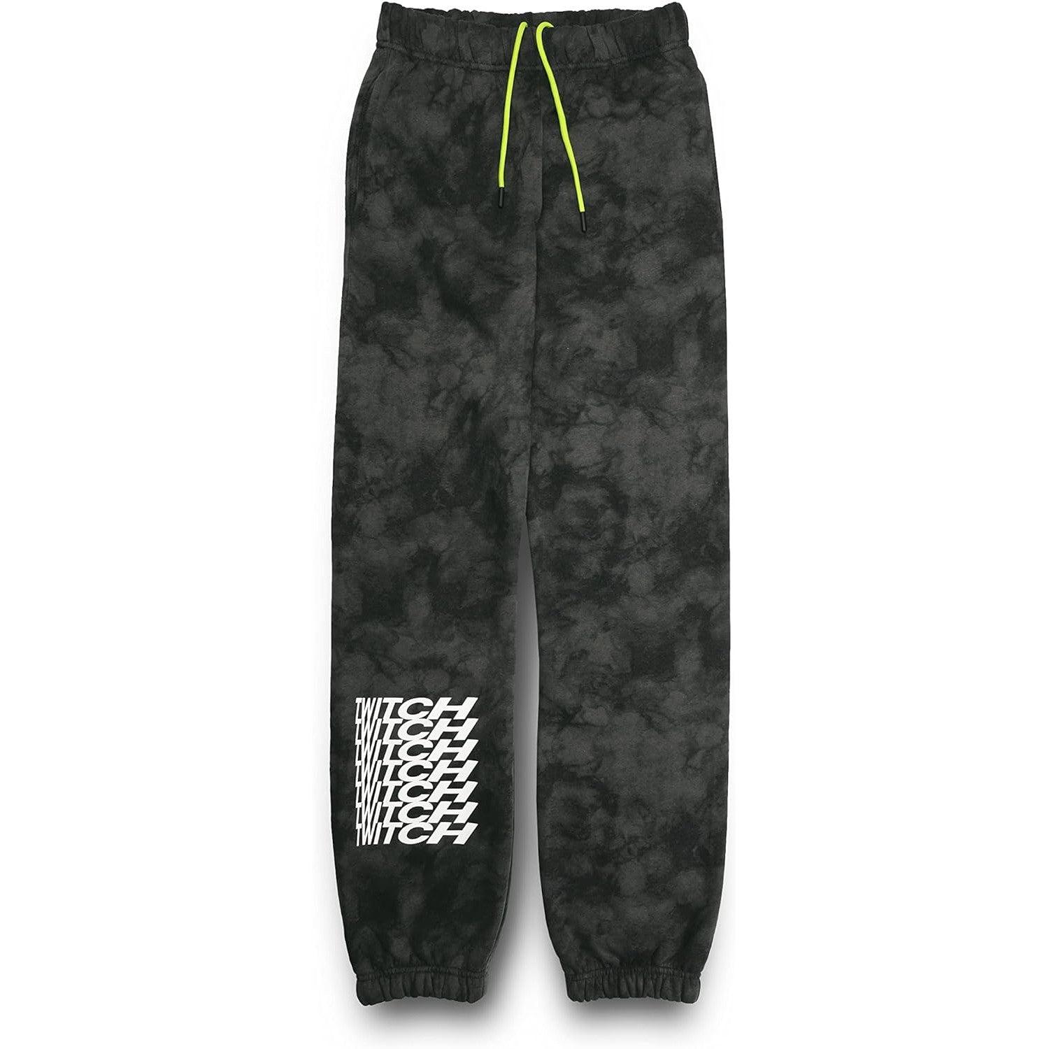 Twitch Official Unisex Jogger Sweatpants – Black Wash Cotton Blend