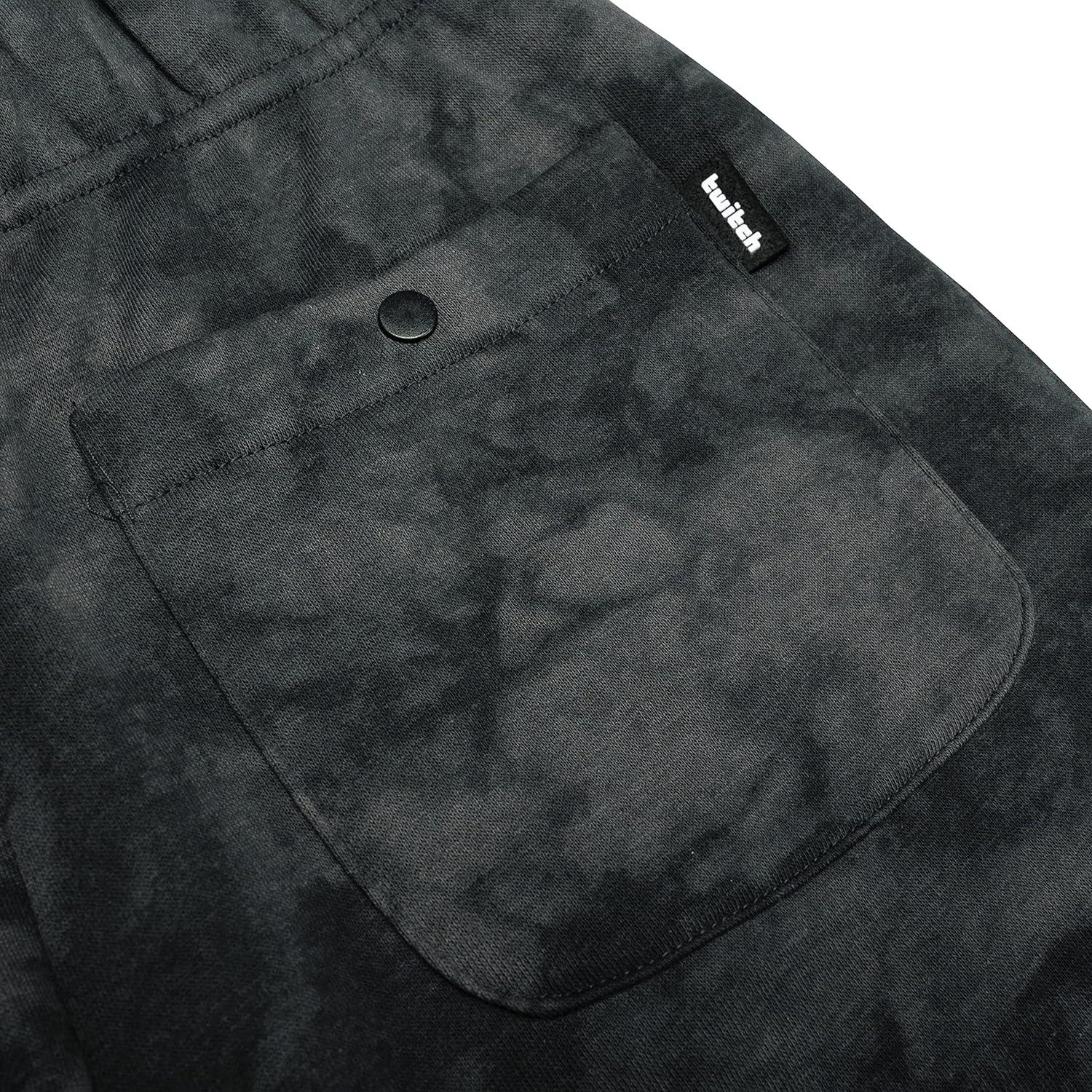 Twitch Official Unisex Jogger Sweatpants – Black Wash Cotton Blend