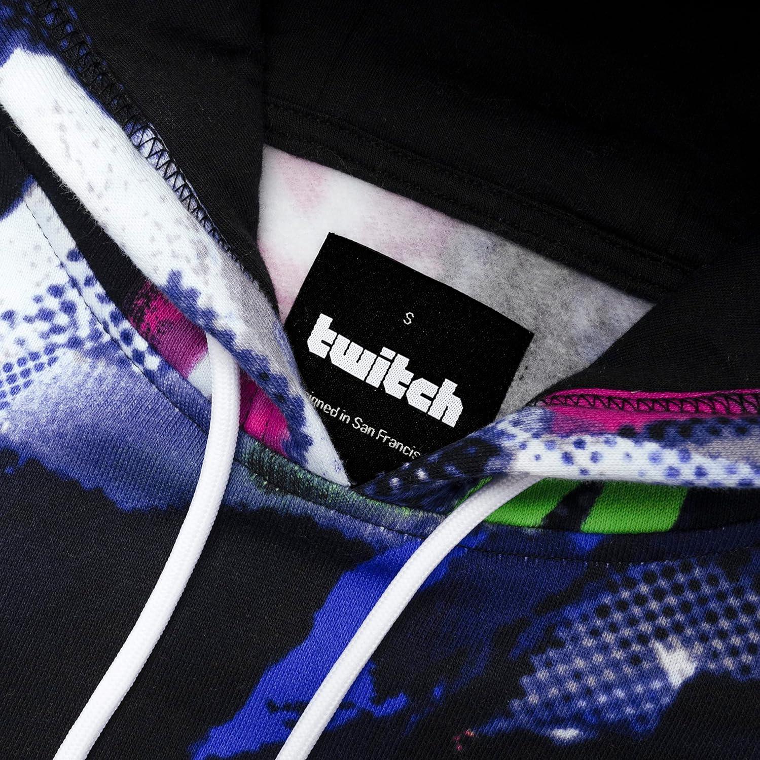 Twitch Official Multicolor Graphic Hoodie - Unisex Cotton Sweatshirt