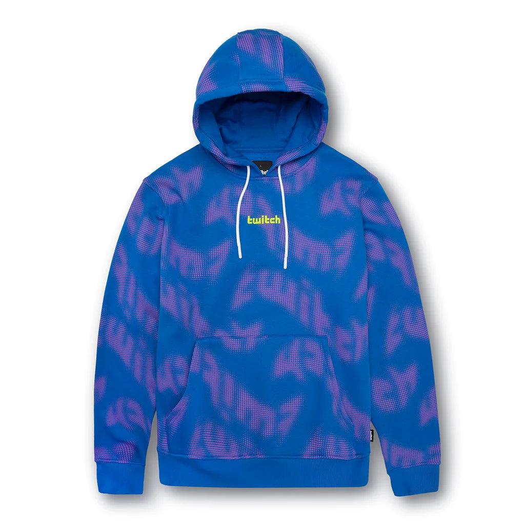 Massive Discounts Twitch Printed Hoodie – Blue Cotton Gaming Sweatshirt