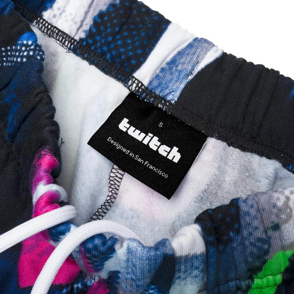 Twitch Official Gaming Jogger Sweatpants – Black Cotton Blend – 2XL
