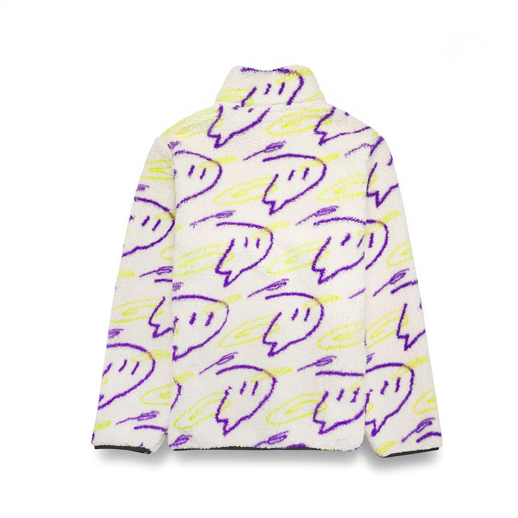 Twitch Sherpa Jacket – Oversized Mock Neck Full Zip Graphic Outerwear