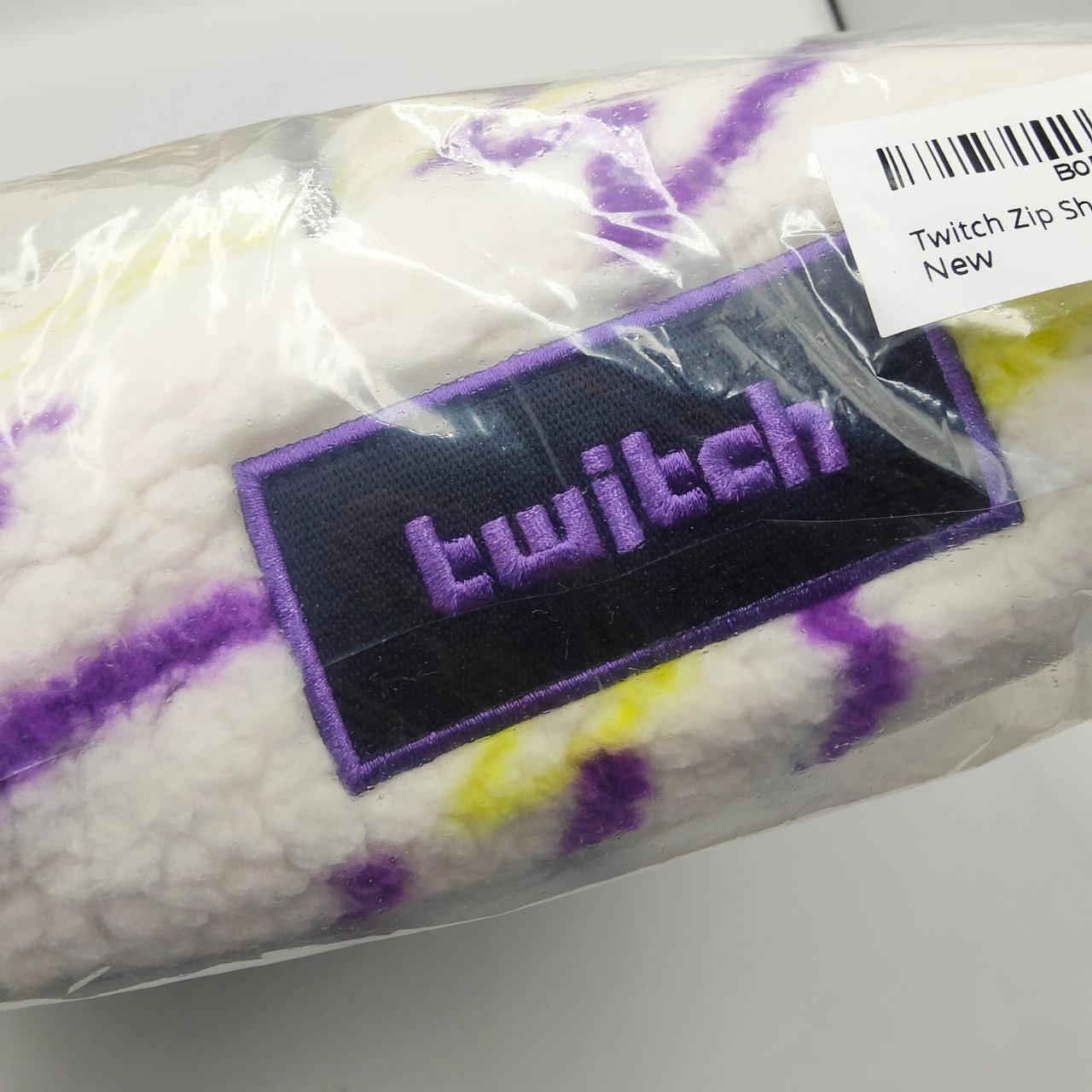 Twitch Sherpa Jacket – Oversized Mock Neck Full Zip Graphic Outerwear