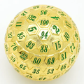 Golden Oracle | Solid Metal Dice | 45MM D100