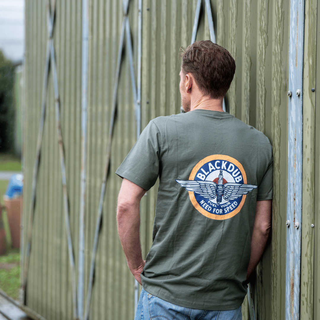 Uggly and Co Aviation Circle Wings Graphic Tee – 100% Cotton T-Shirt