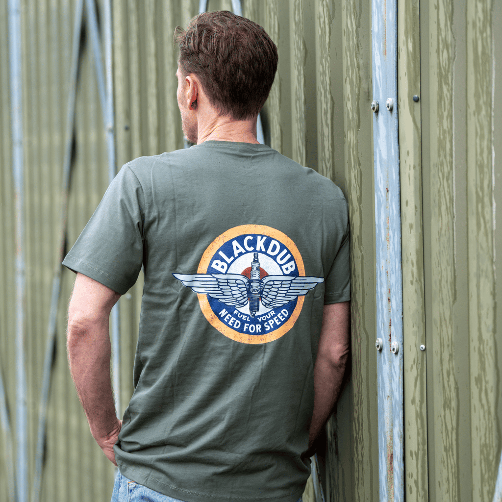 Uggly and Co Aviation Circle Wings Graphic Tee – 100% Cotton T-Shirt
