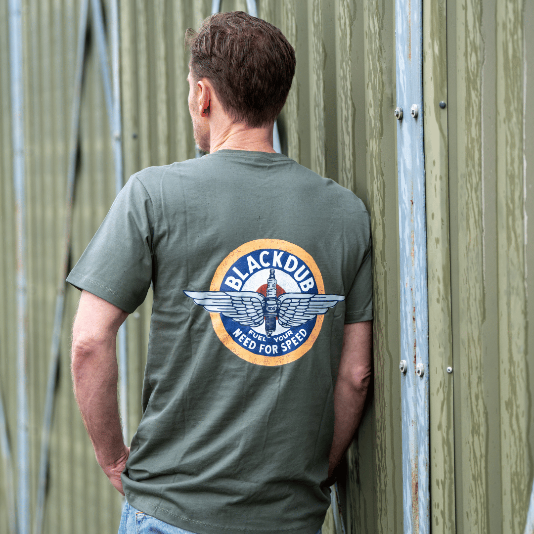 Uggly and Co Aviation Circle Wings Graphic Tee – 100% Cotton T-Shirt