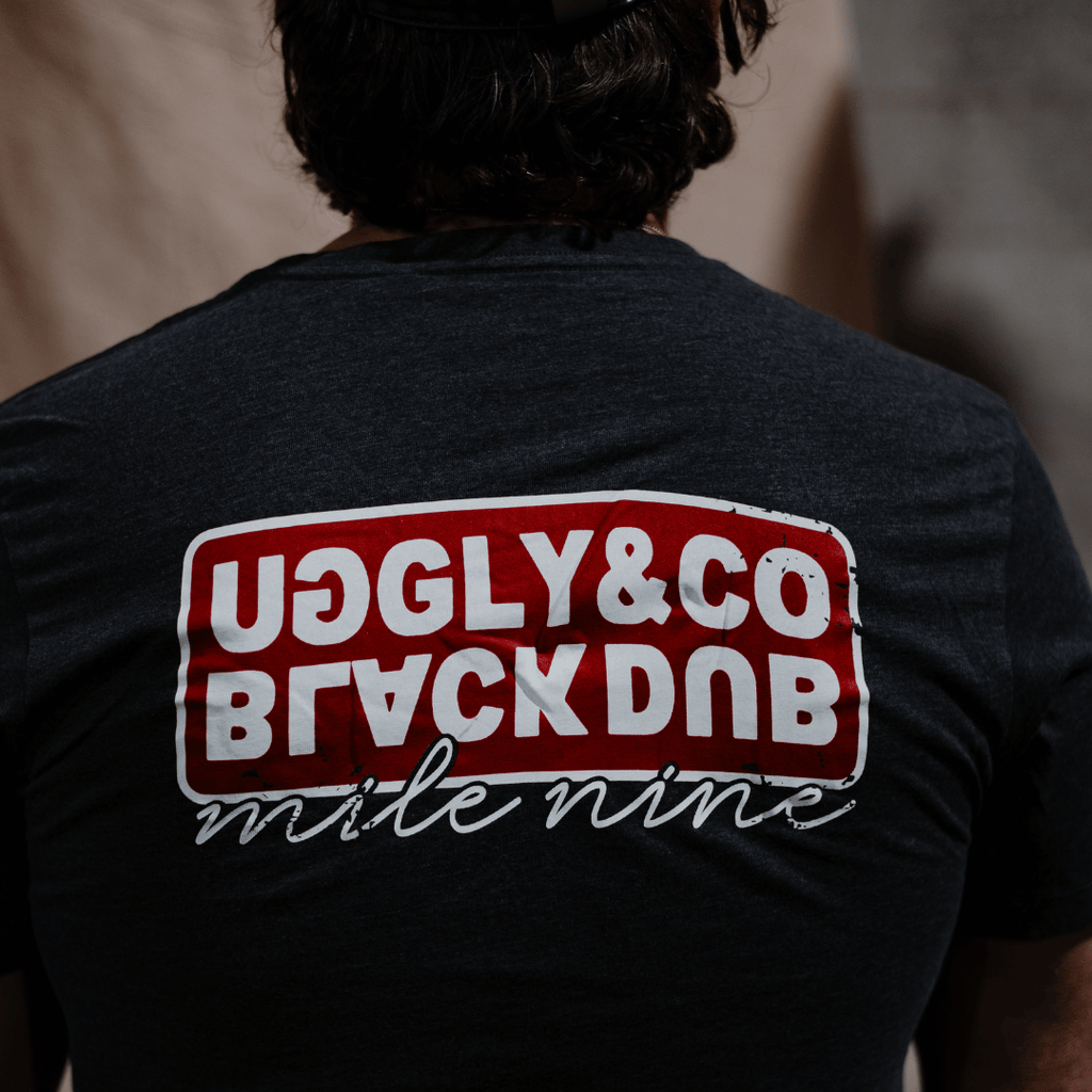 Uggly and Co x Black Dub Motorcycle Graphic Tee – Grey Cotton Fitted