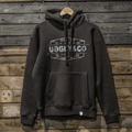 Uggly & Co Brown Chequered Hoodie – Heavyweight Vintage Motorcycle Style