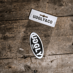 Uggly and Co Oval Patch – Custom Leather Motorcycle Racing Accessory