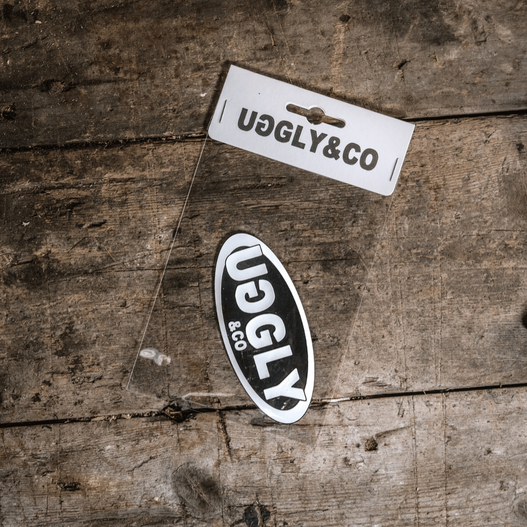 Uggly and Co Oval Patch – Custom Leather Motorcycle Racing Accessory