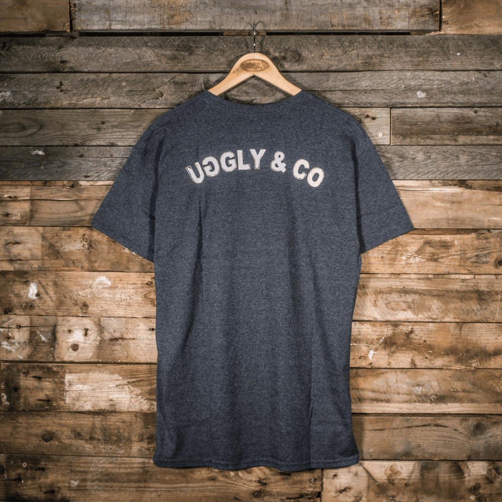 Uggly and Co Circle Heavyweight Cotton Motorcycle Tee – Vintage Grey