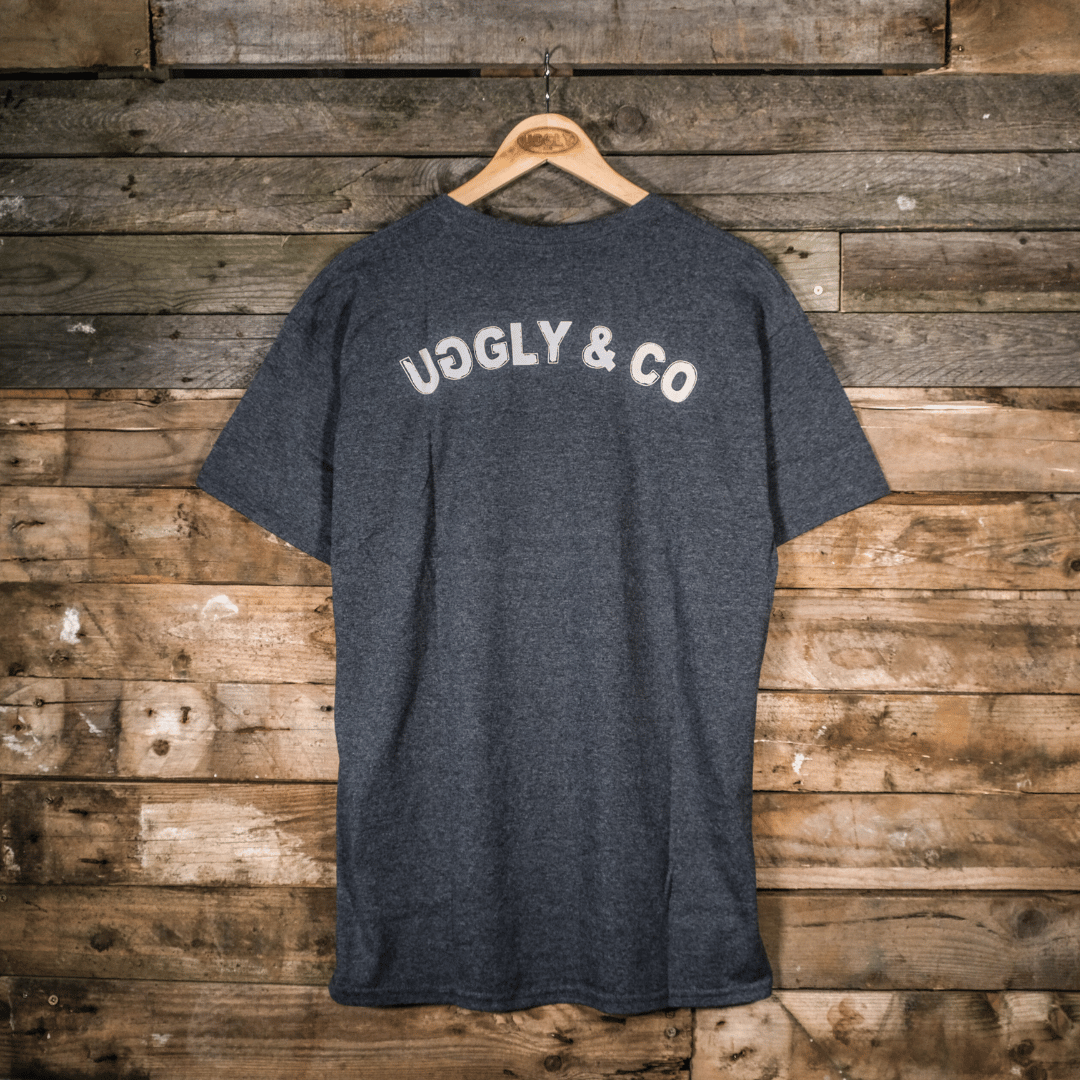 Uggly and Co Circle Heavyweight Cotton Motorcycle Tee – Vintage Grey