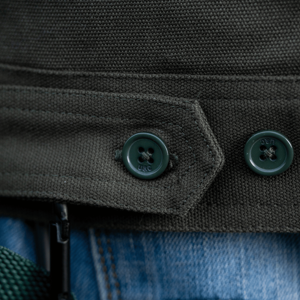Uggly and Co Since 95' Mechanic Jacket – Green Cotton Canvas Workwear