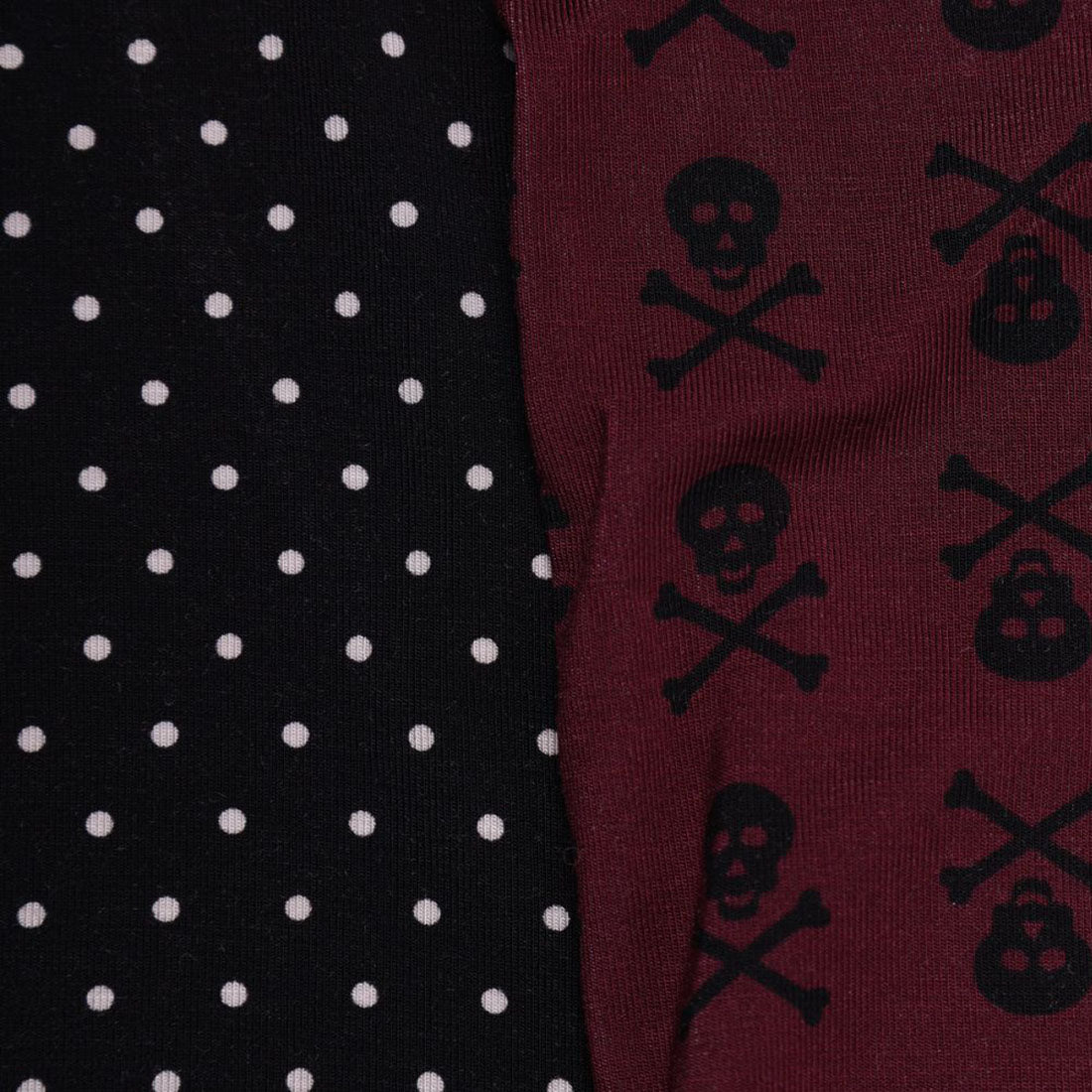 Swole Panda Men's Bamboo Boxers 2 Pack – Skulls and Black & White Spot