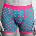 Swole Panda Bamboo Boxers – Flamingo Print Breathable Men's Underwear