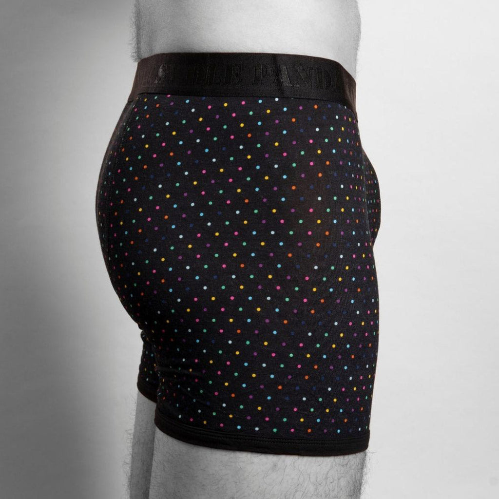 Swole Panda Bamboo Boxers – Multi-Coloured Dots Breathable Underwear