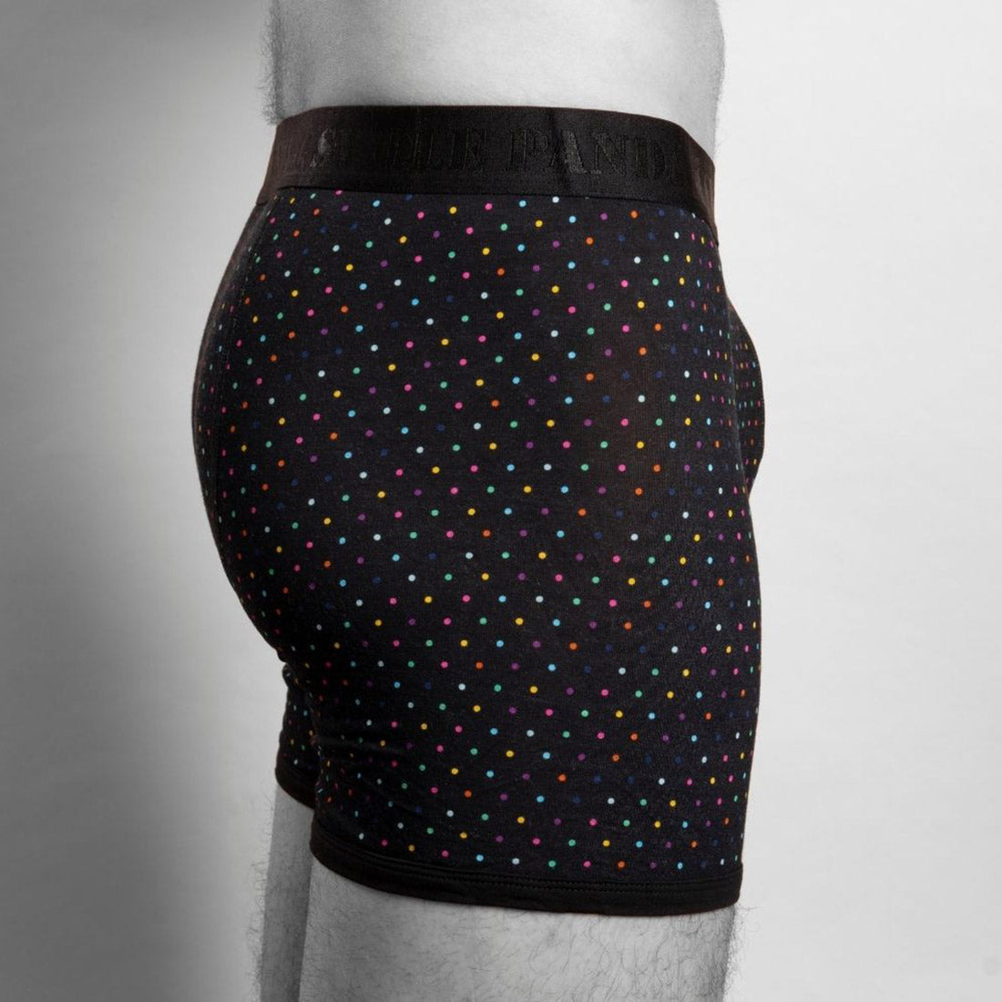 Swole Panda Bamboo Boxers – Multi-Coloured Dots Breathable Underwear