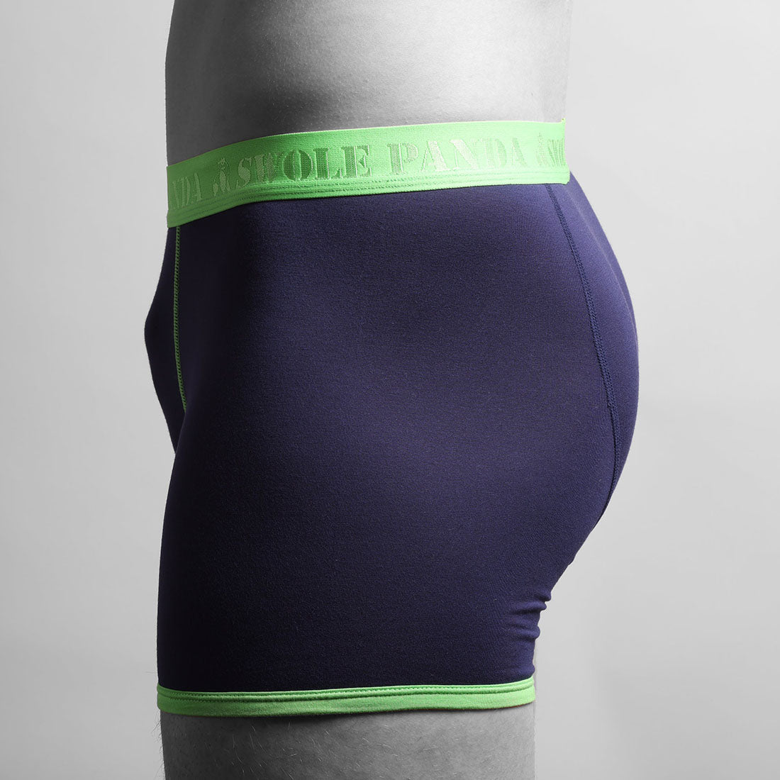 Swole Panda Bamboo Boxers – Breathable Anti-Chafe Men's Underwear in Navy