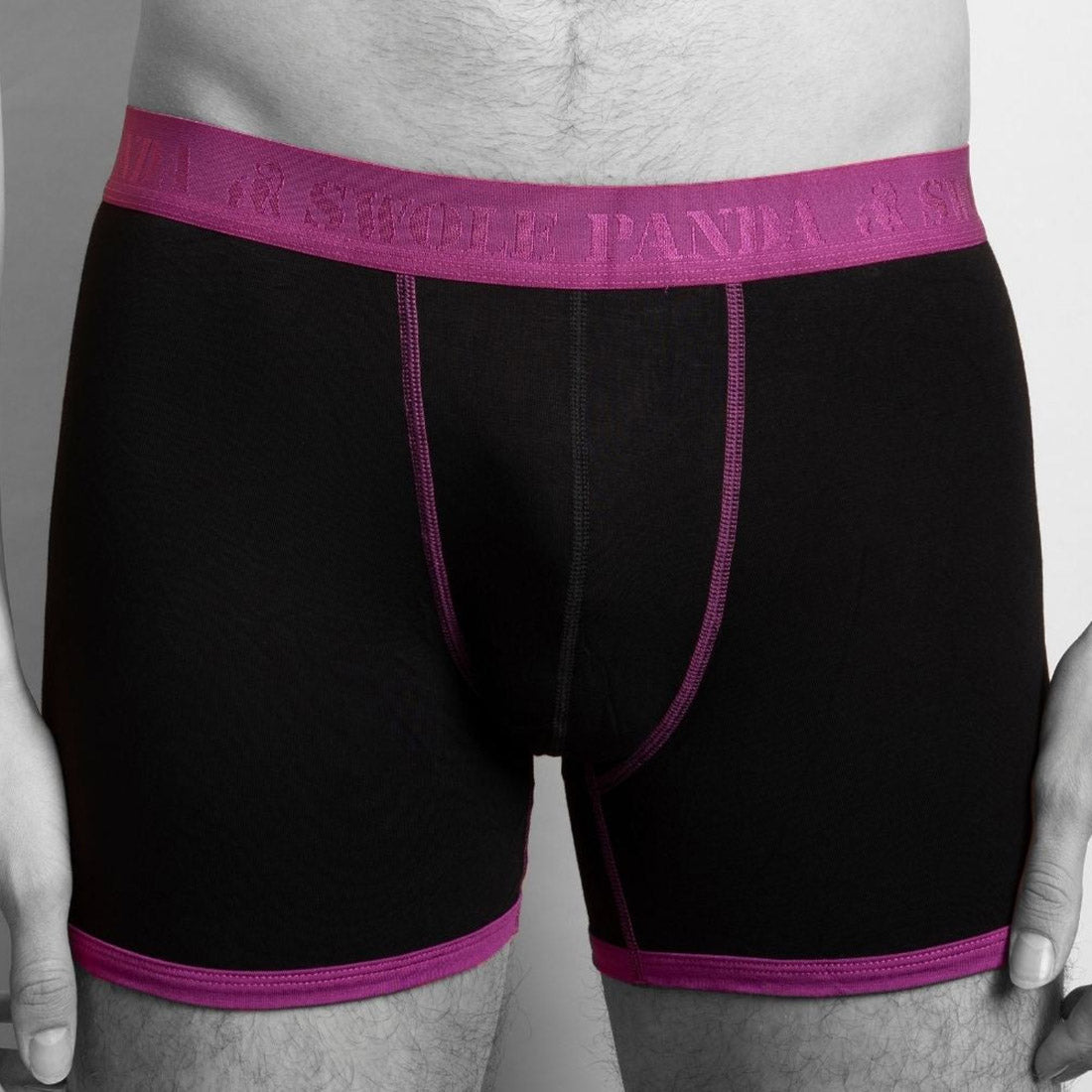 Swole Panda Bamboo Boxers – Navy Blue Breathable Men's Underwear