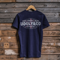 Uggly & Co Navy Union Jack Tee – Vintage Cotton British Racing Shirt