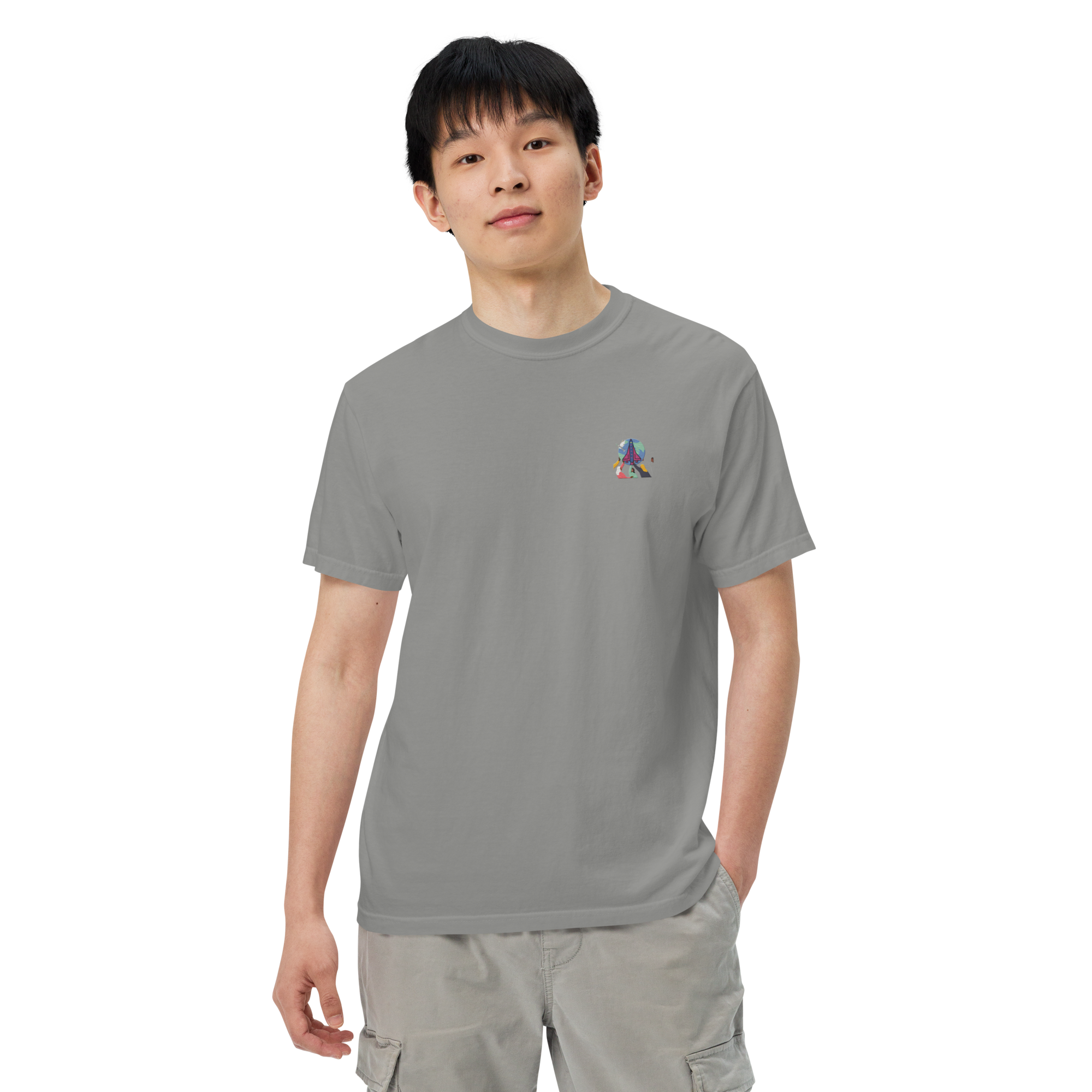 First Home Unisex garment-dyed heavyweight t-shirt