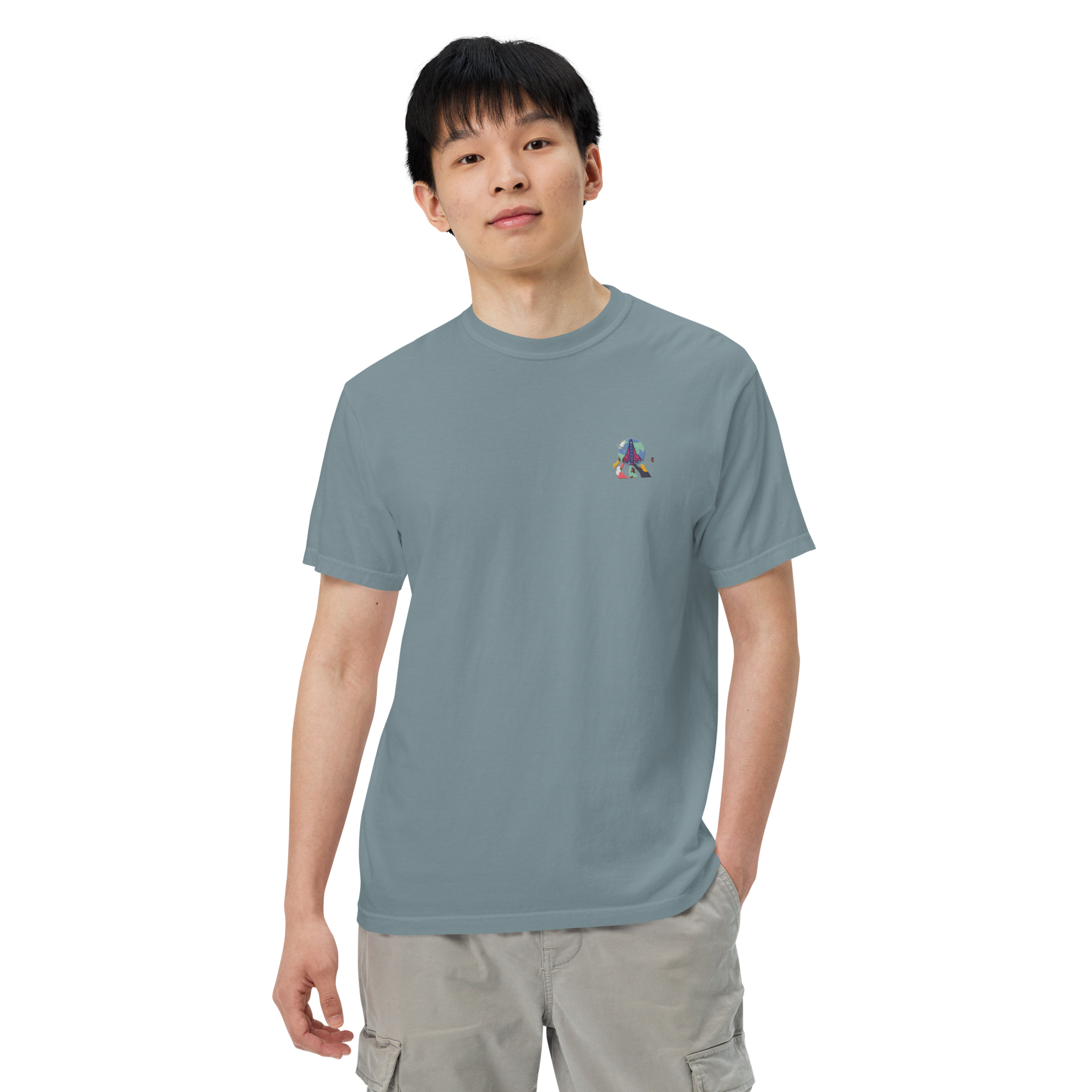 First Home Unisex garment-dyed heavyweight t-shirt