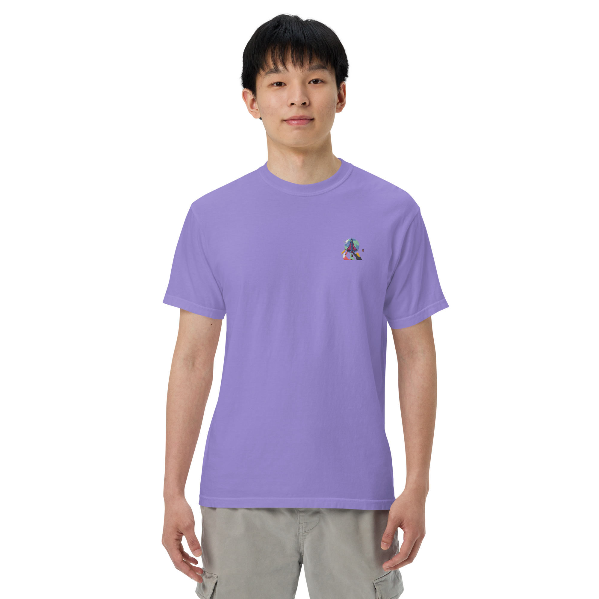 First Home Unisex garment-dyed heavyweight t-shirt
