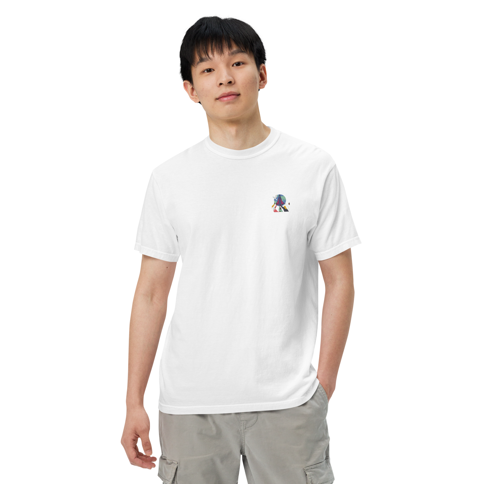 First Home Unisex garment-dyed heavyweight t-shirt