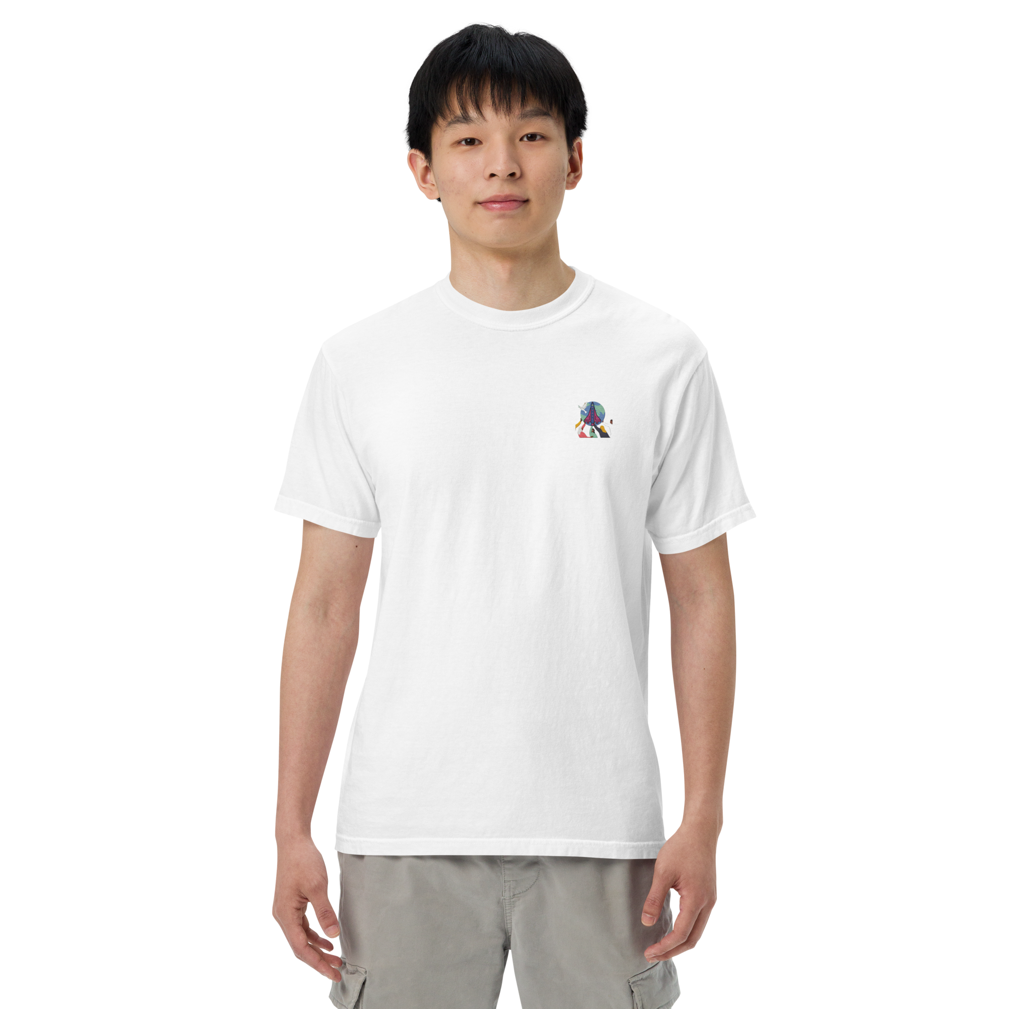 First Home Unisex garment-dyed heavyweight t-shirt