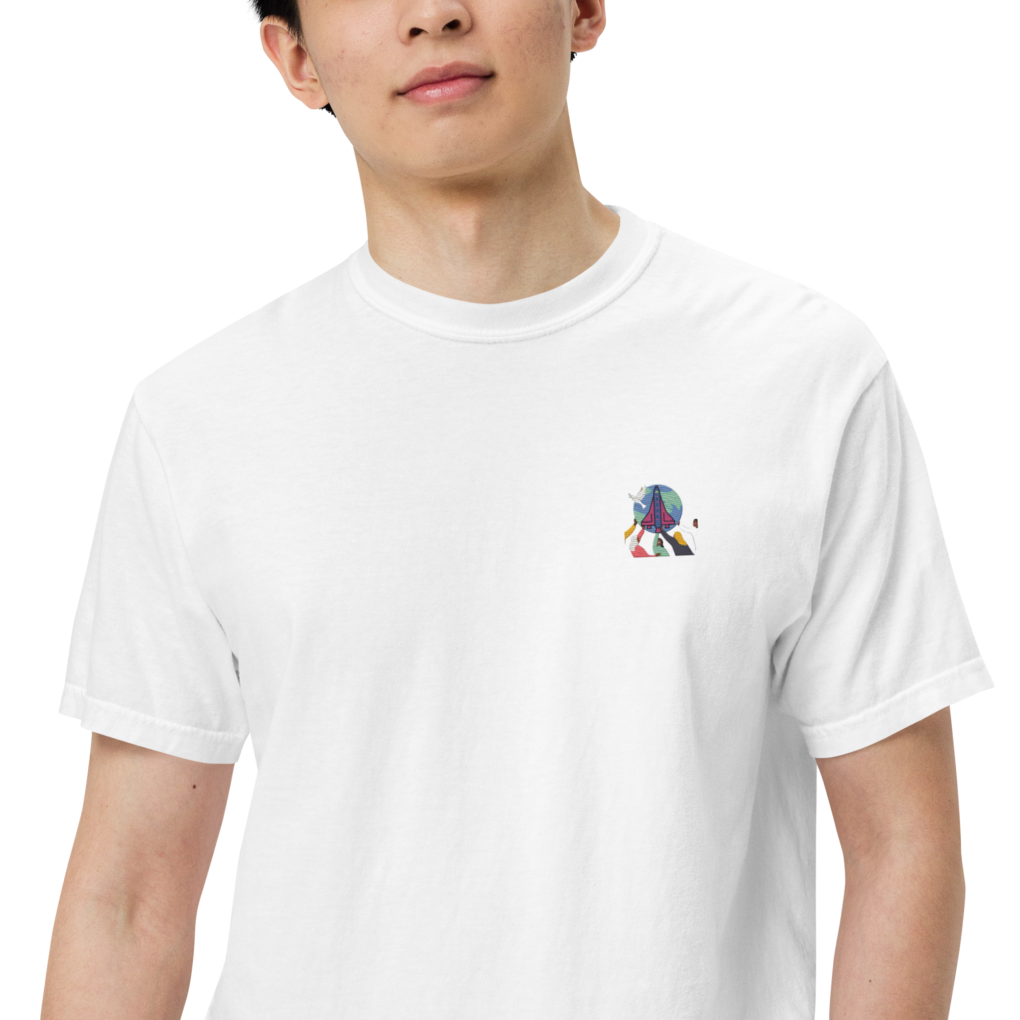 First Home Unisex garment-dyed heavyweight t-shirt