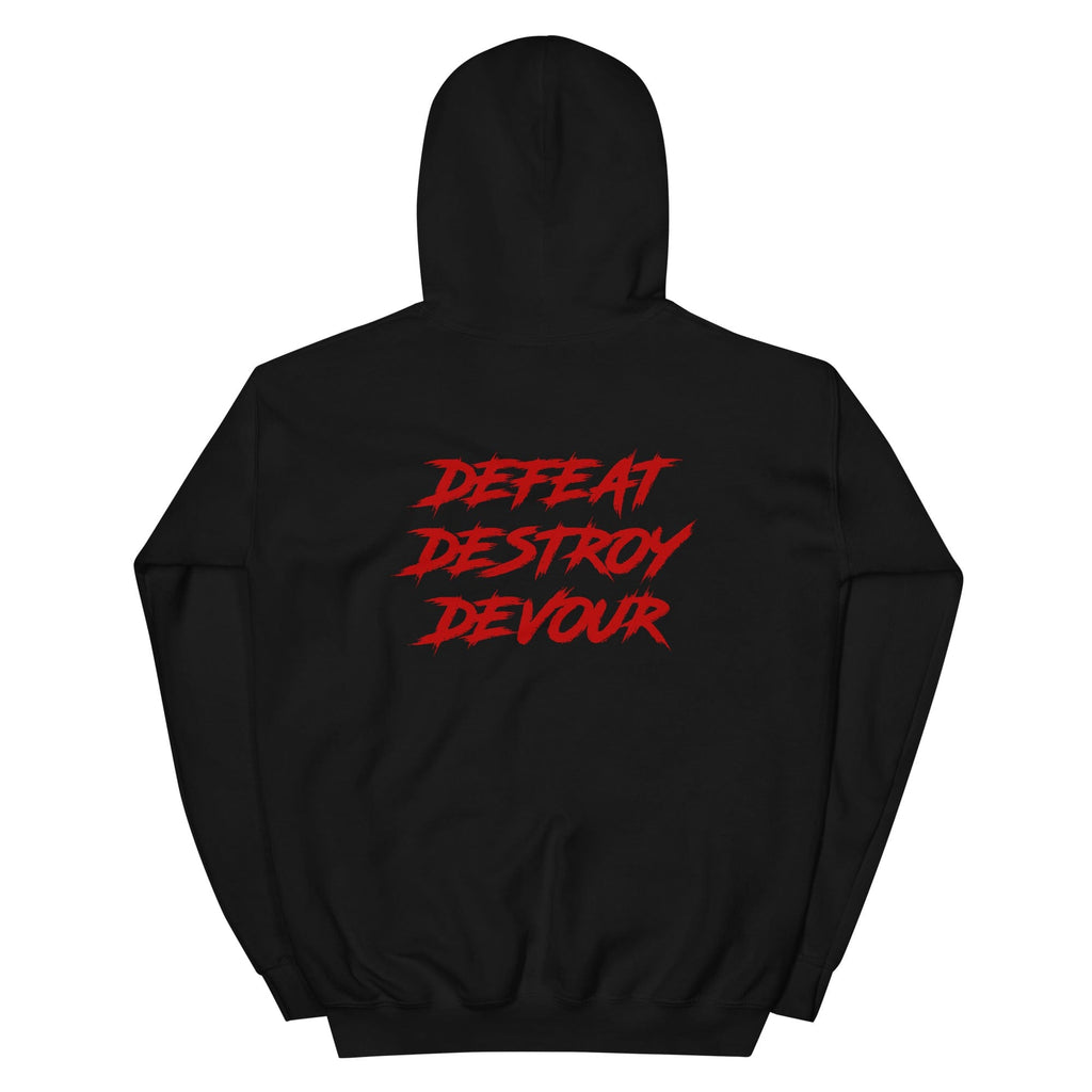 CERBERUS Strength Defeat Destroy Devour Hoodie – Cotton Blend Pouch