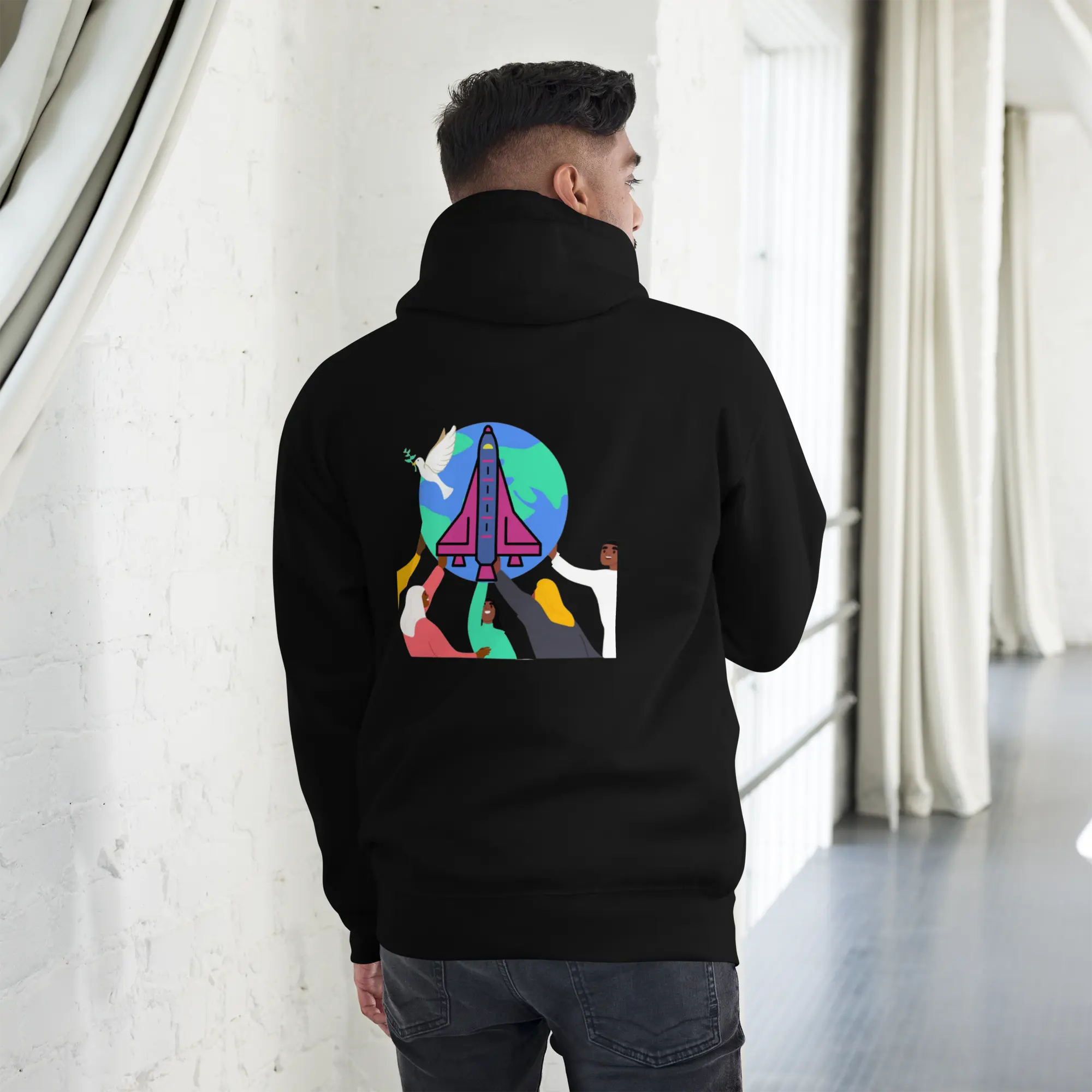 Full Black elte26 Hoodie