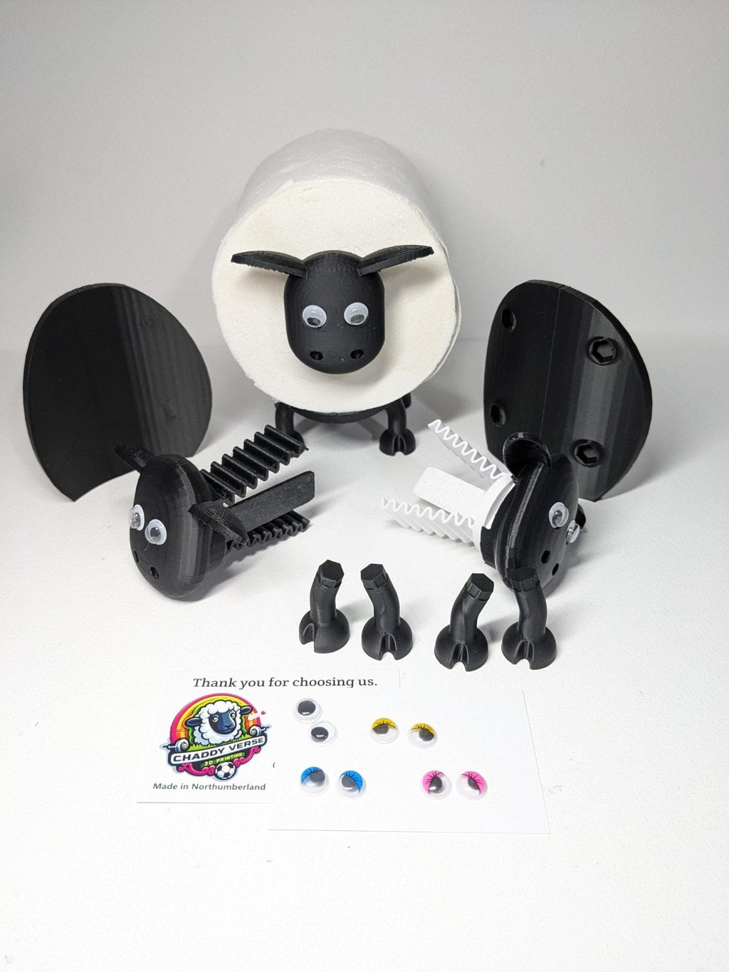 Chaddyverse Black Sheep Spare Toilet Roll Holder – Universal Fit