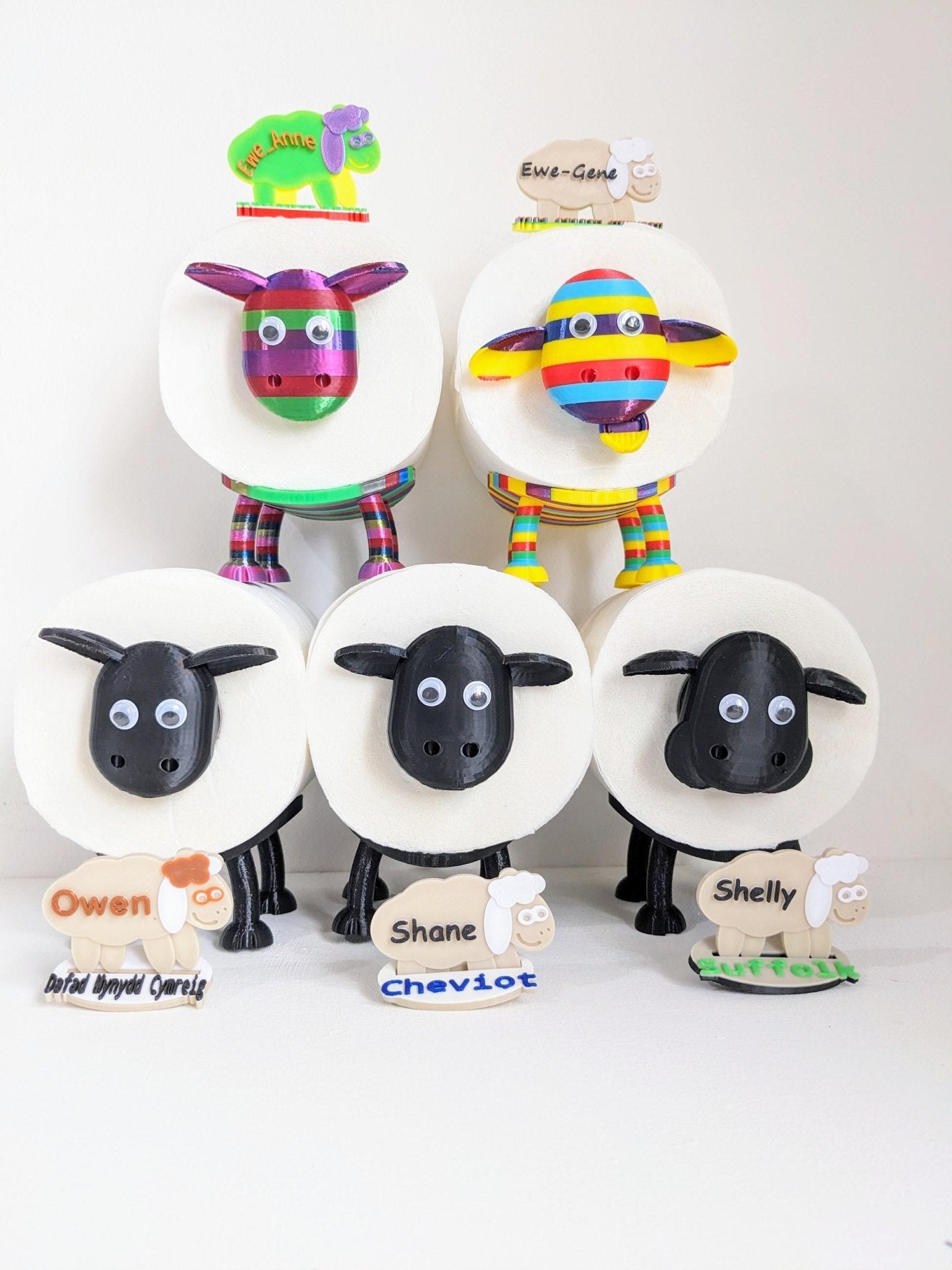Chaddyverse Black Sheep Spare Toilet Roll Holder – Universal Fit