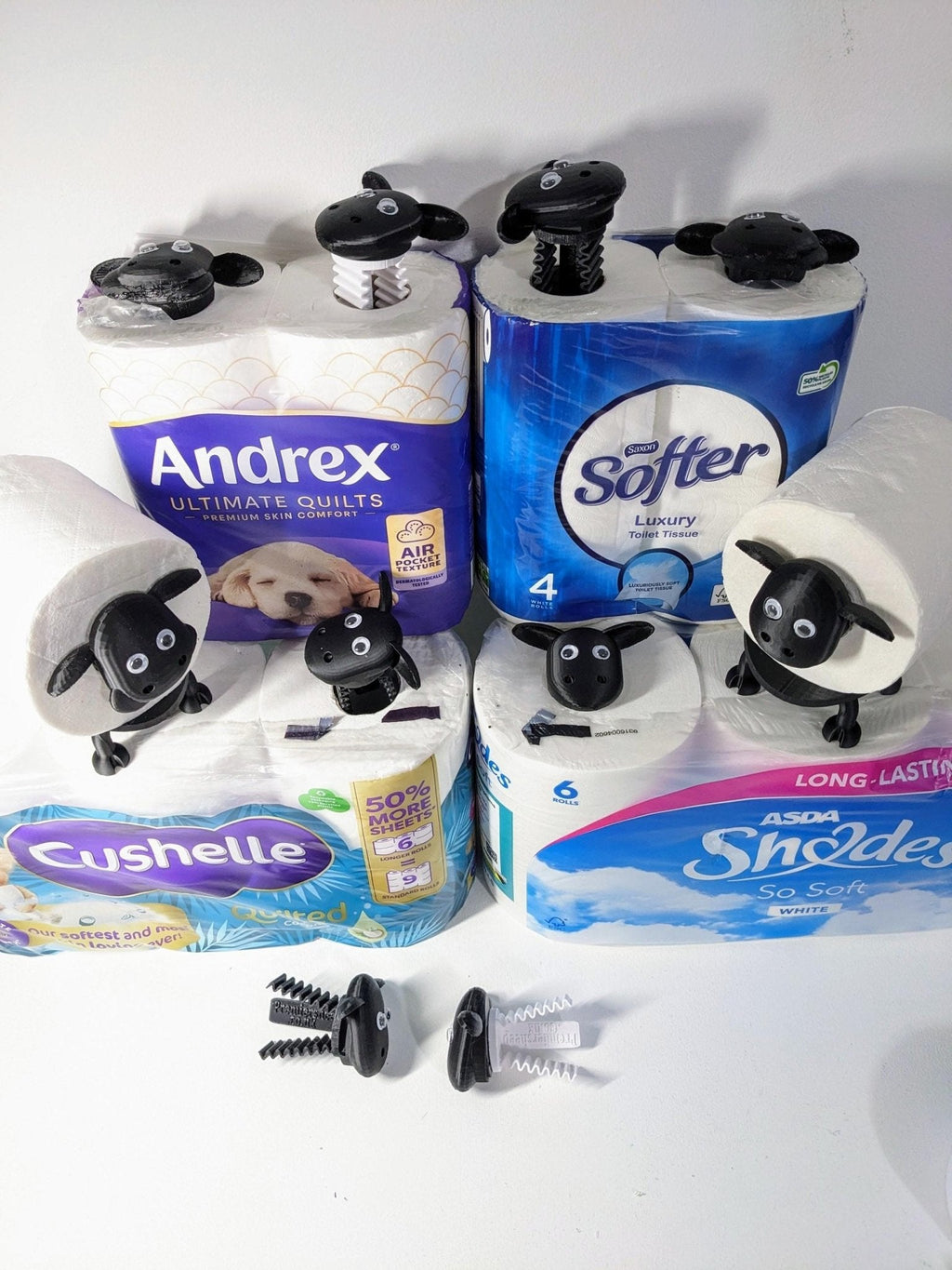 Chaddyverse Black Sheep Spare Toilet Roll Holder – Universal Fit
