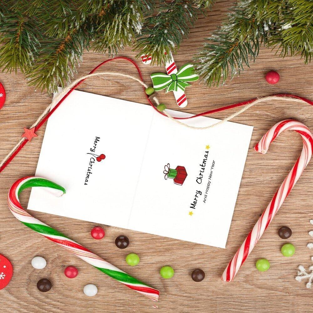 KUUQA 36-Pack Merry Christmas Greeting Cards with Envelopes & Stickers