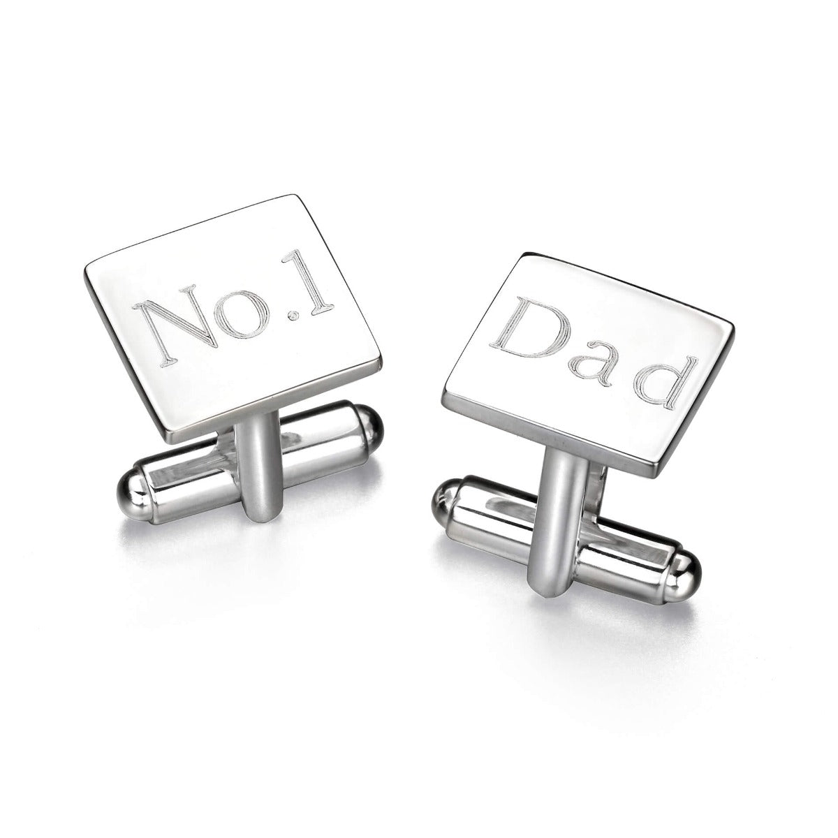 Sterling Silver Plain Square Cufflinks | Gecko Jewellery Retail