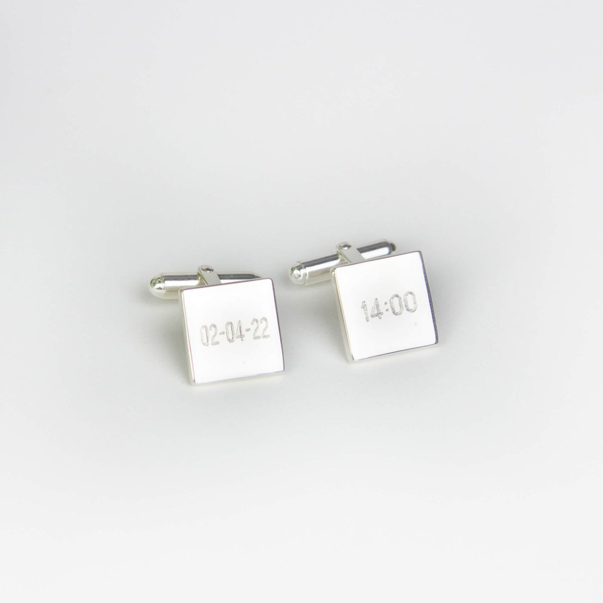 Sterling Silver Plain Square Cufflinks | Gecko Jewellery Retail