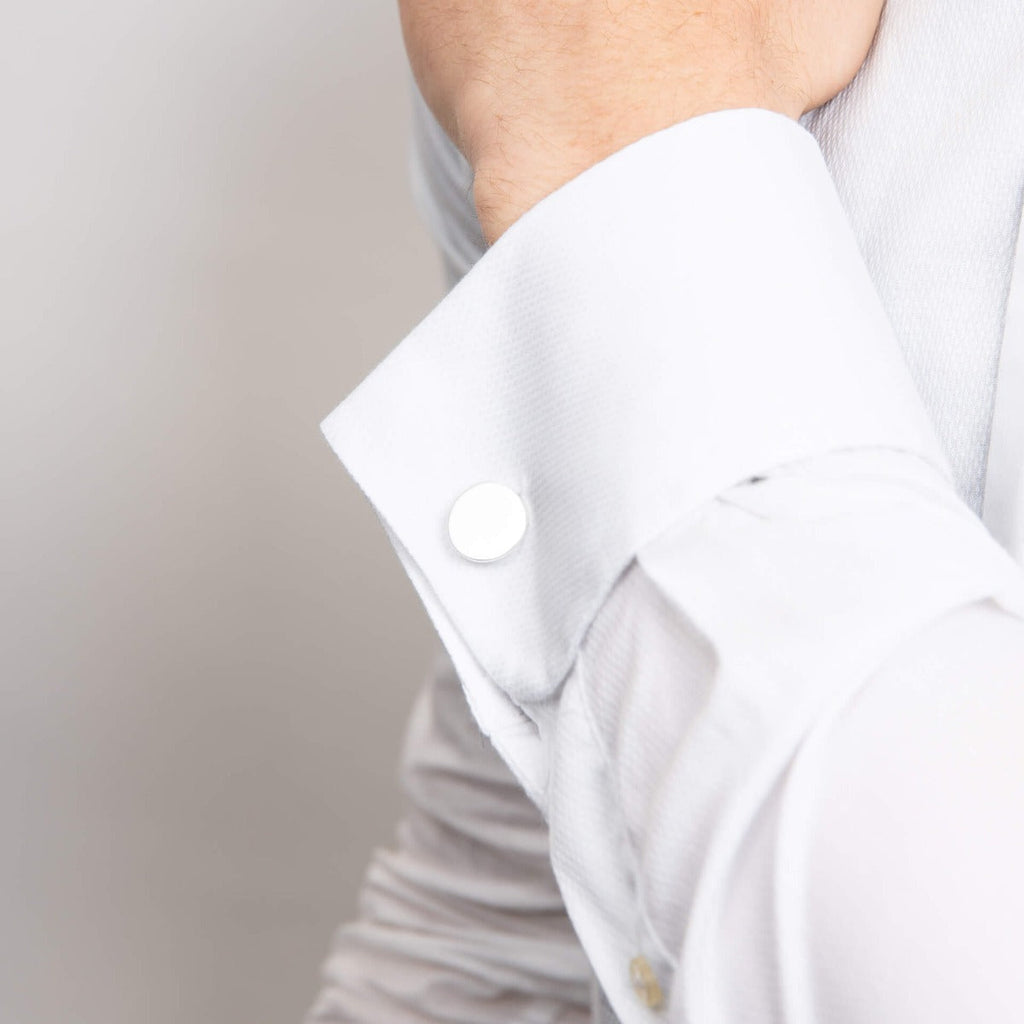 Sterling Silver Round Cufflinks – Engravable Gecko Jewellery Retail