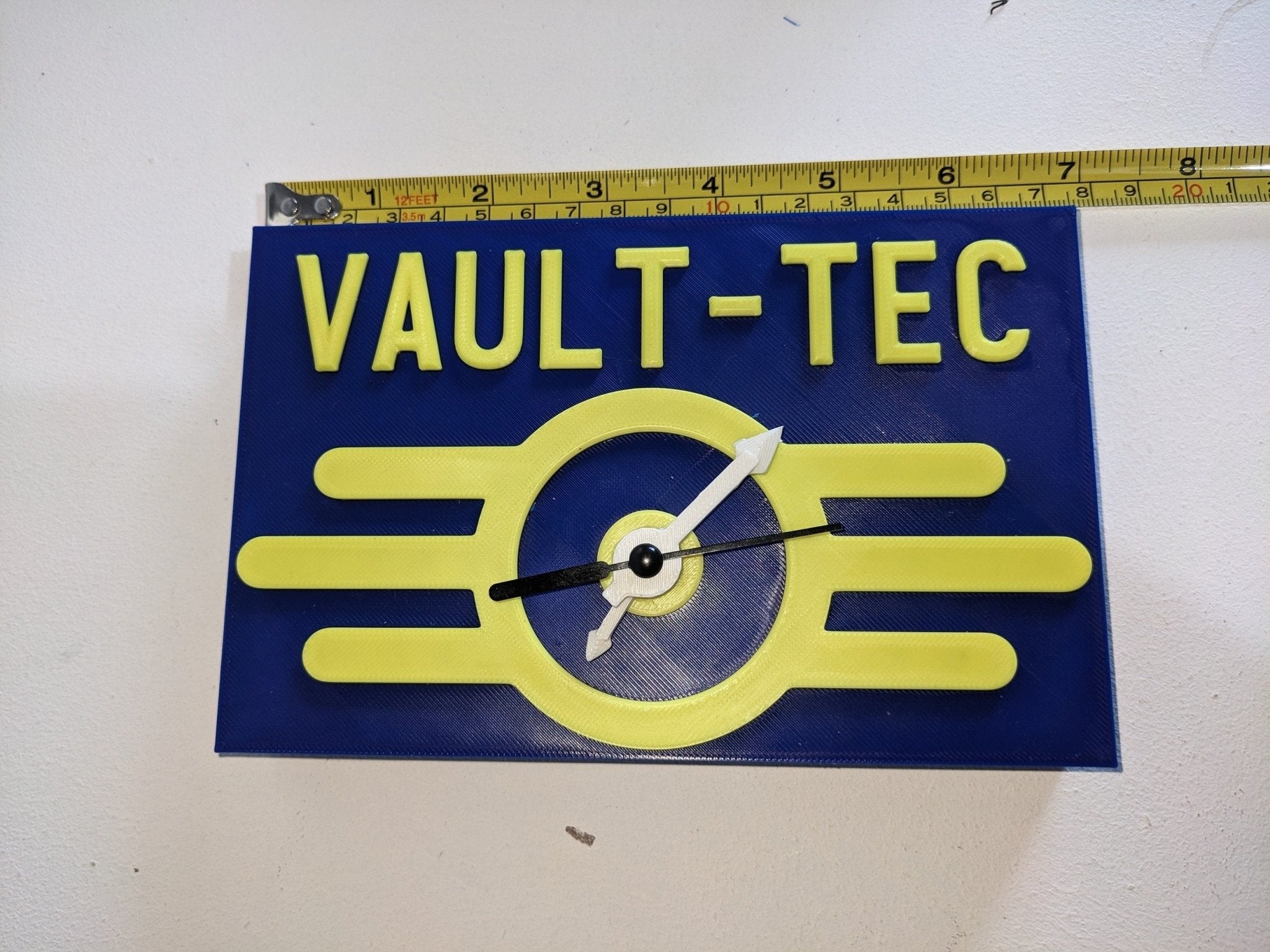 Vault-Tec Fallout Wall & Desk Clock – 3D Printed Gaming Decor